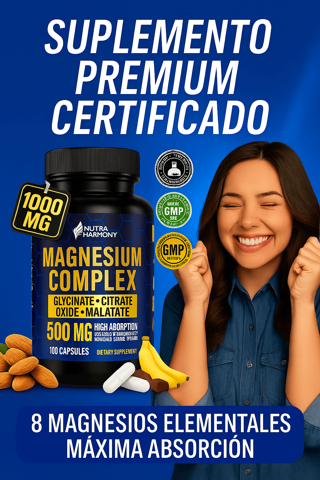 Magnesio Complex-Tu aliado natural contra el estrés, la fatiga y el mal dormir.