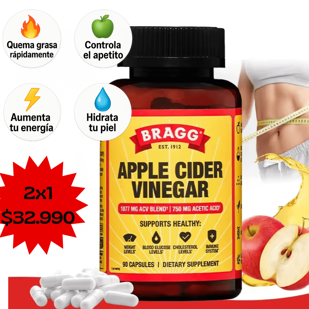 Cápsulas de Vinagre de Sidra de Manzana-Control del apetito