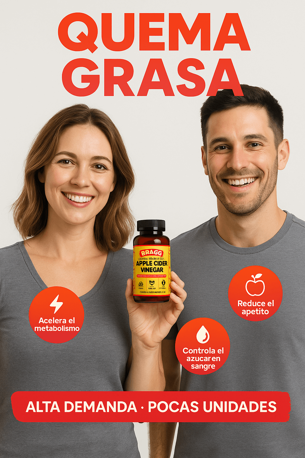 Cápsulas de Vinagre de Sidra de Manzana-Control del apetito