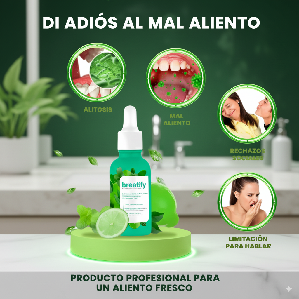 BREATIFY ™: GOTAS CONTRA EL MAL ALIENTO
