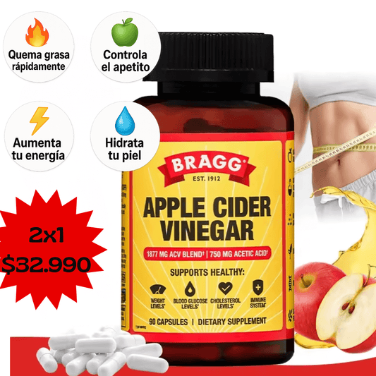 Cápsulas de Vinagre de Sidra de Manzana-Control del apetito