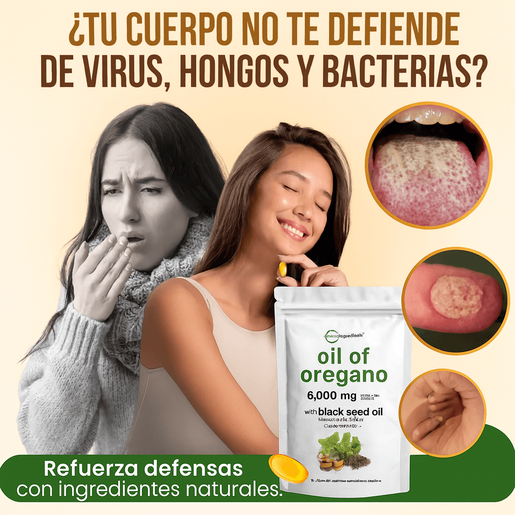 Aceite De Orégano -80 capsulas - Detox Natural Antifungico