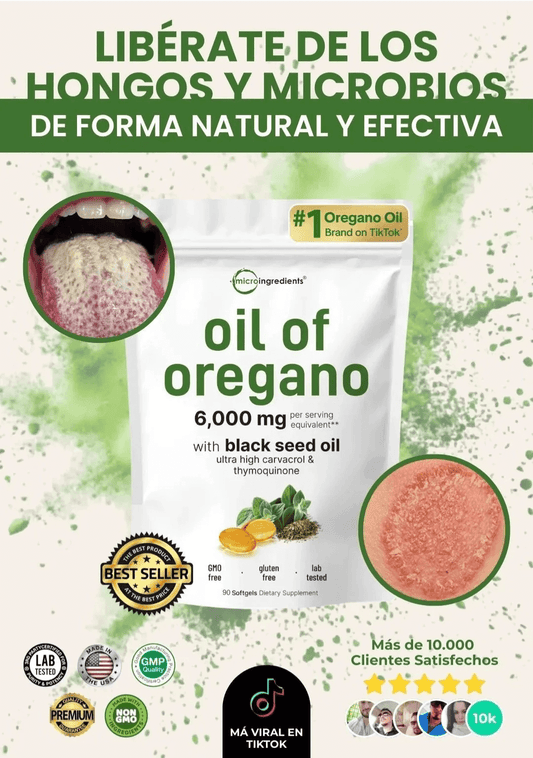 Aceite De Orégano -80 capsulas - Detox Natural Antifungico