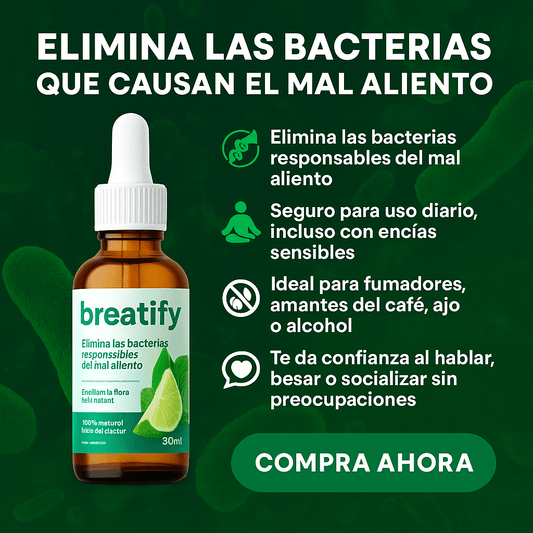 BREATIFY ™: GOTAS CONTRA EL MAL ALIENTO