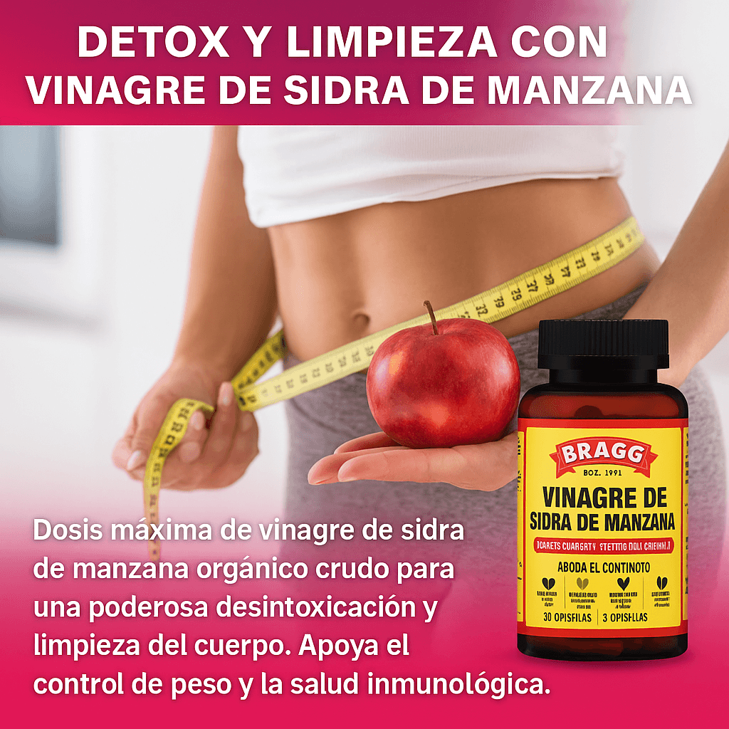 Cápsulas de Vinagre de Sidra de Manzana-Control del apetito