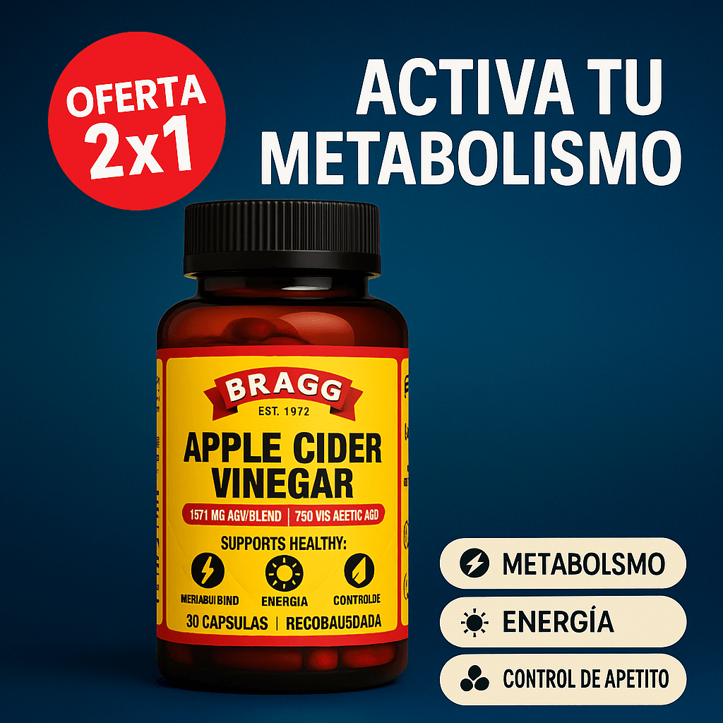 Cápsulas de Vinagre de Sidra de Manzana-Control del apetito