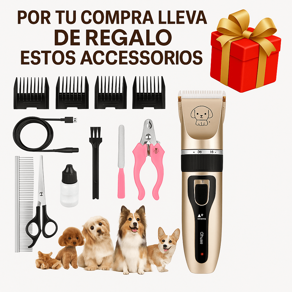 ZenPet™ – Cortapelos silencioso, recargable y profesional 🐶 | 🎁De Regalo accesorios + Guía GRATIS